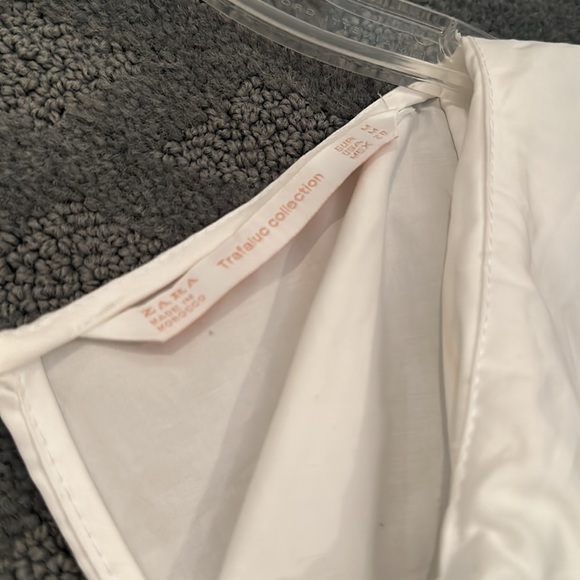 Zara ruffled white top - Picture 3 of 4